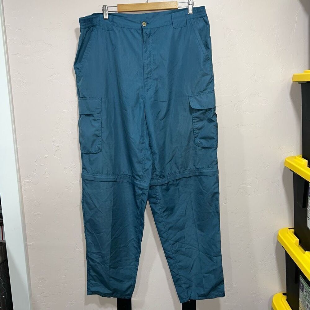 Boulder Creek Trading Co Pants Mens 40x40 Blue Cargo Convertible